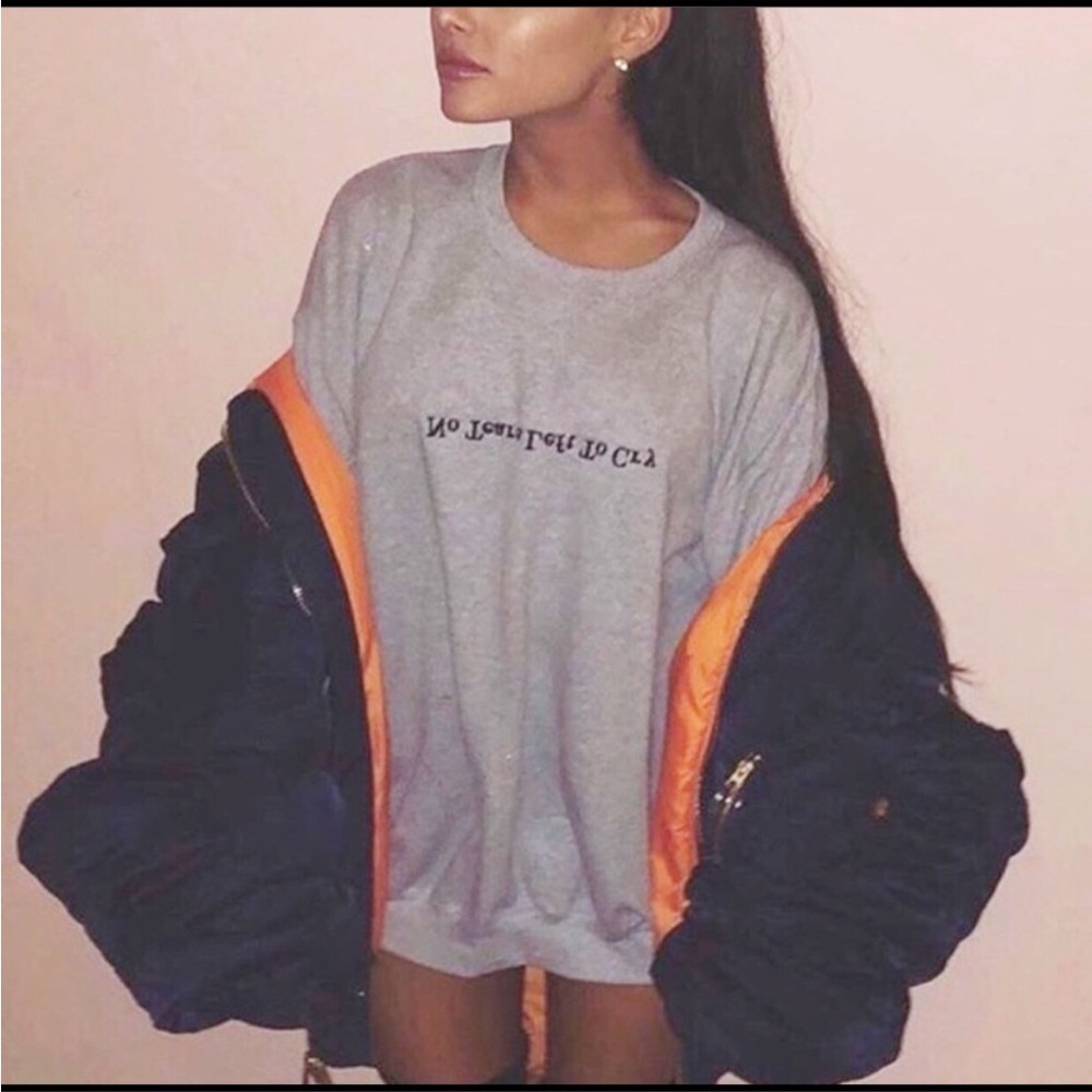 Ariana Grande “No Tears Left to Cry” Crew Sweat Shirt